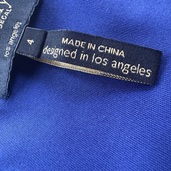 Laundry by Shelli Segal Blue Sleeveless Dress Size 4 - Picture 13 of 16